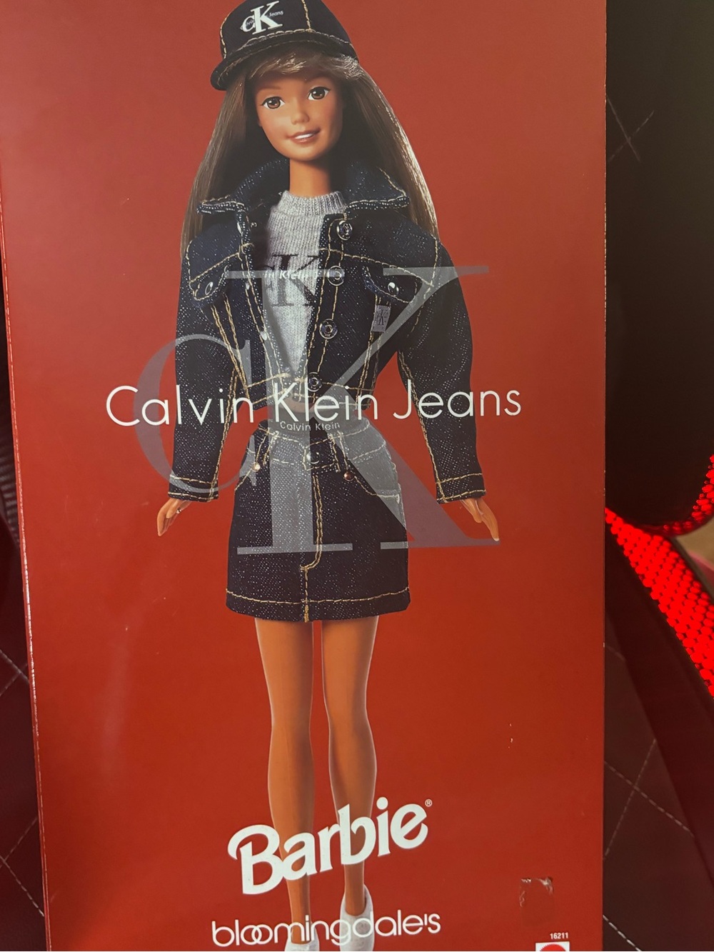 Vintage 1996 Calvin Klein Barbie Doll Mattel Denim Outfit w/ Box